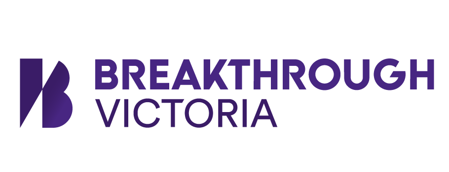 Breakthrough Victoria logo in purple with stylized 'B' icon