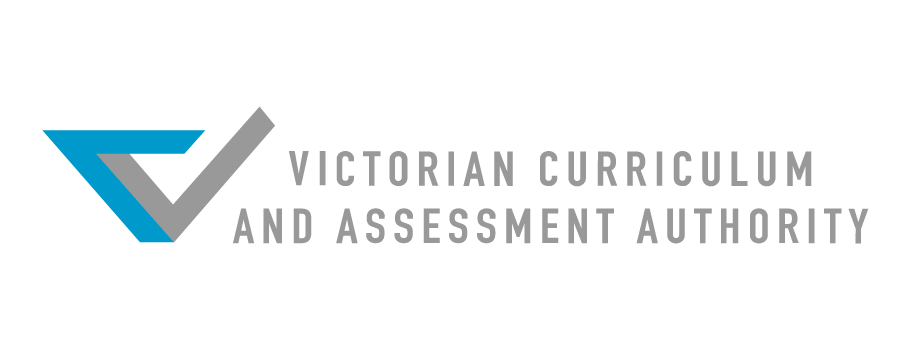 Logo of Victorian Curriculum and Assessment Authority with a stylized V and check mark
